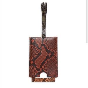 Madewell Snake Print Luggage Tag Travel NWT